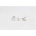 Women's 925 Sterling Silver Ear Studs Earring zircon stone P 564